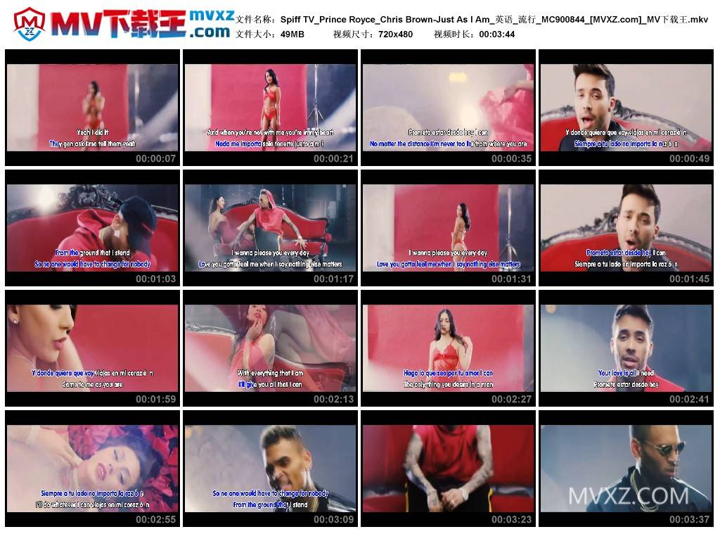 Spiff TV_Prince Royce_Chris Brown-Just As I Am_英语_流行_MC900844
